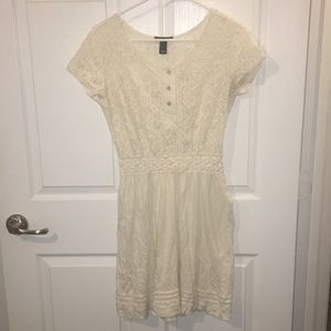 Beautiful small cream white Mango dress.